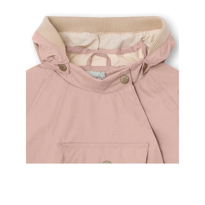 Mini A Ture - Wai fleece lined spring jacket. GRS - Pale Woodrose