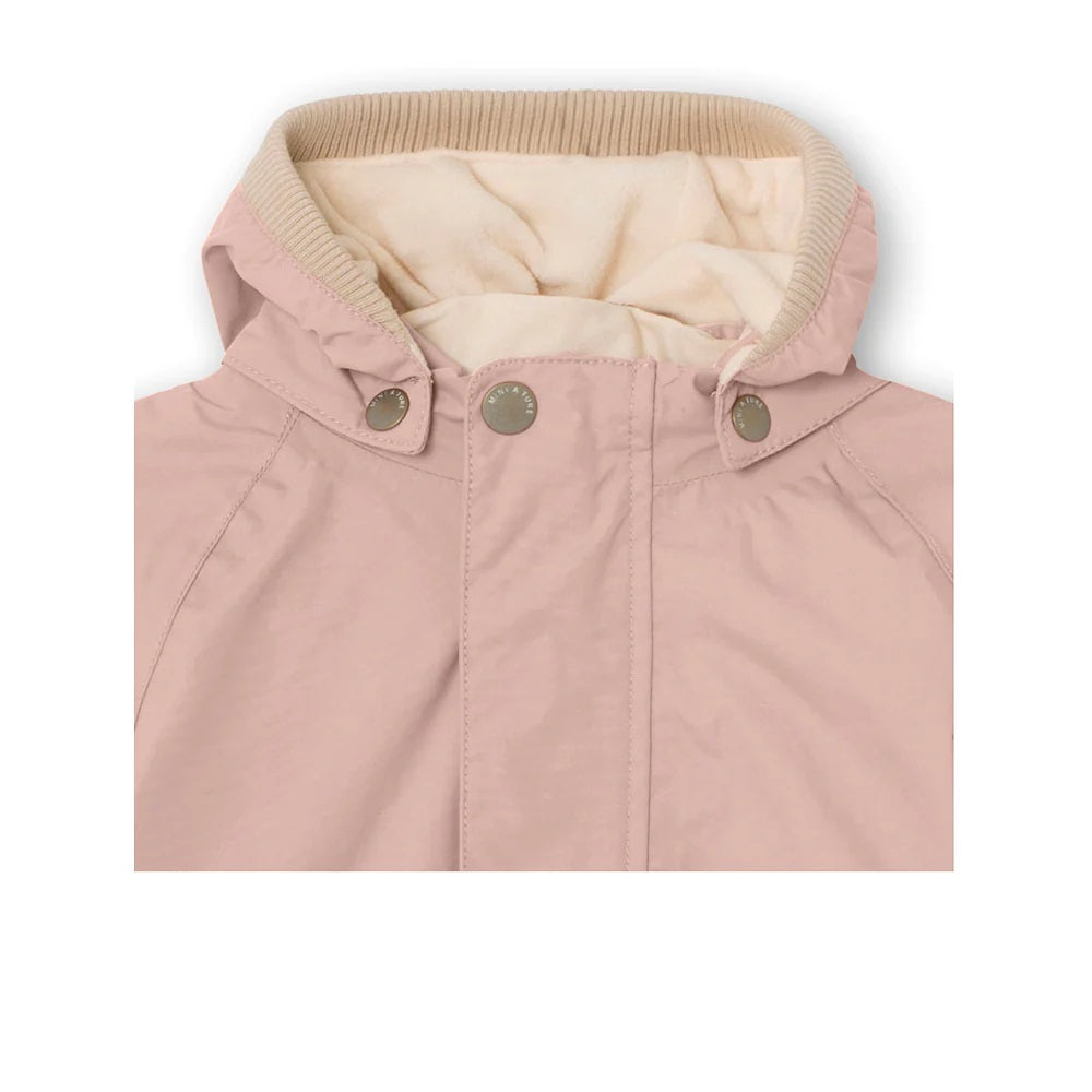 Mini A Ture - Wally fleece lined spring jacket. GRS - Rose Smoke