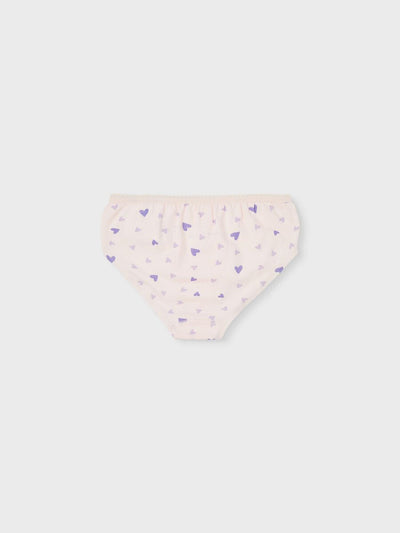 name it - NMFBRIEFS 3P BARELY PINK HEART NOOS - Barely Pink