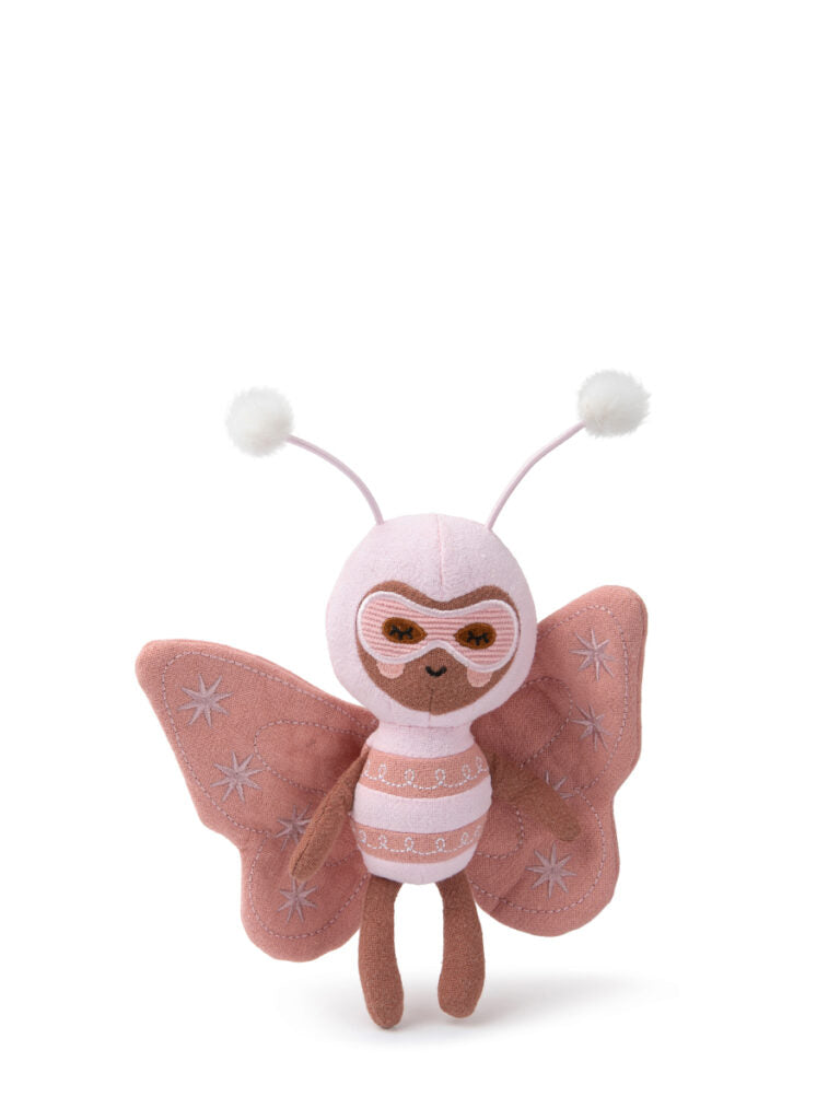 Picca Loulou -  Powerfluff Becky Butterfly Pink in giftbox - 18 cm