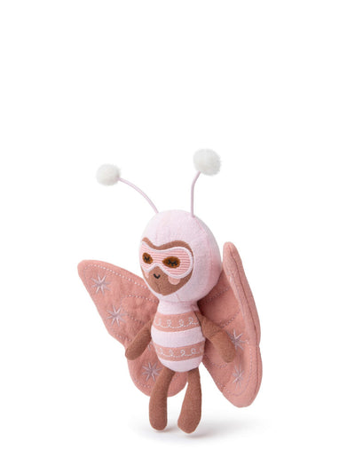 Picca Loulou -  Powerfluff Becky Butterfly Pink in giftbox - 18 cm