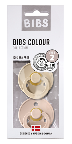 BIBS Colour 2 PACK Blush/Vanilla 6-18m