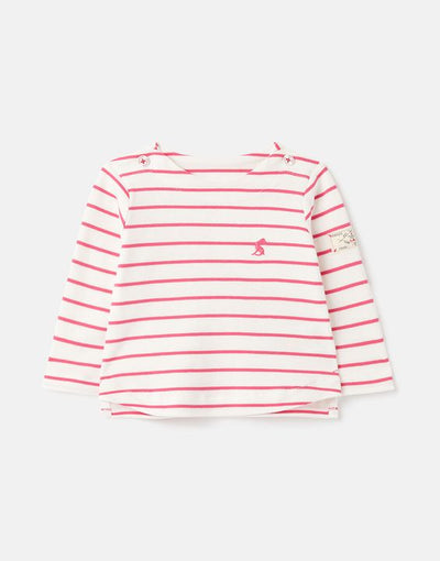 Tom Joule - Harbour Stripe - Organically Grown Jersey Top Up To 1 Month- 24 Months