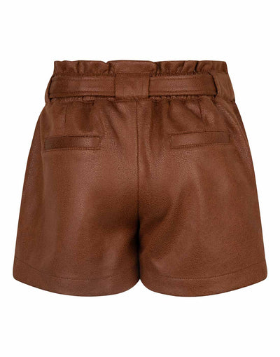 FAKE LEATHER SHORTS