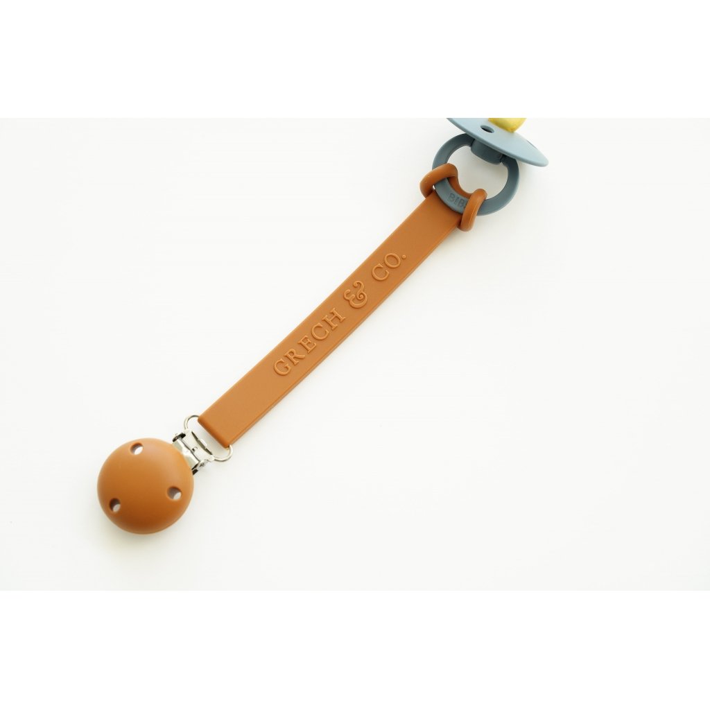 Grech & Co. - Pacifier Clips - Spice - One-size