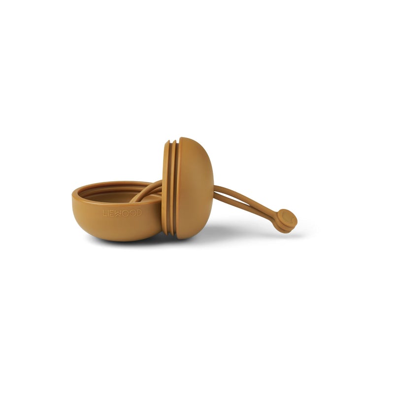Liewood - Philip pacifier box - 3050 Golden caramel - One Size
