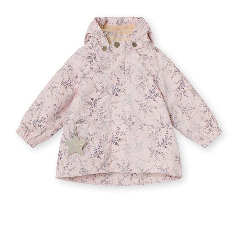 Mini A Ture - Anitha Jacket Fleece, M - PRINT Mauve Chalk