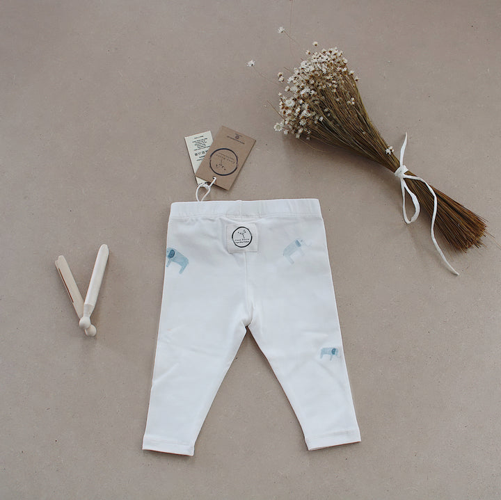 Cosy Roots-Organic Leggings - AOP Collection-Baby Elephant