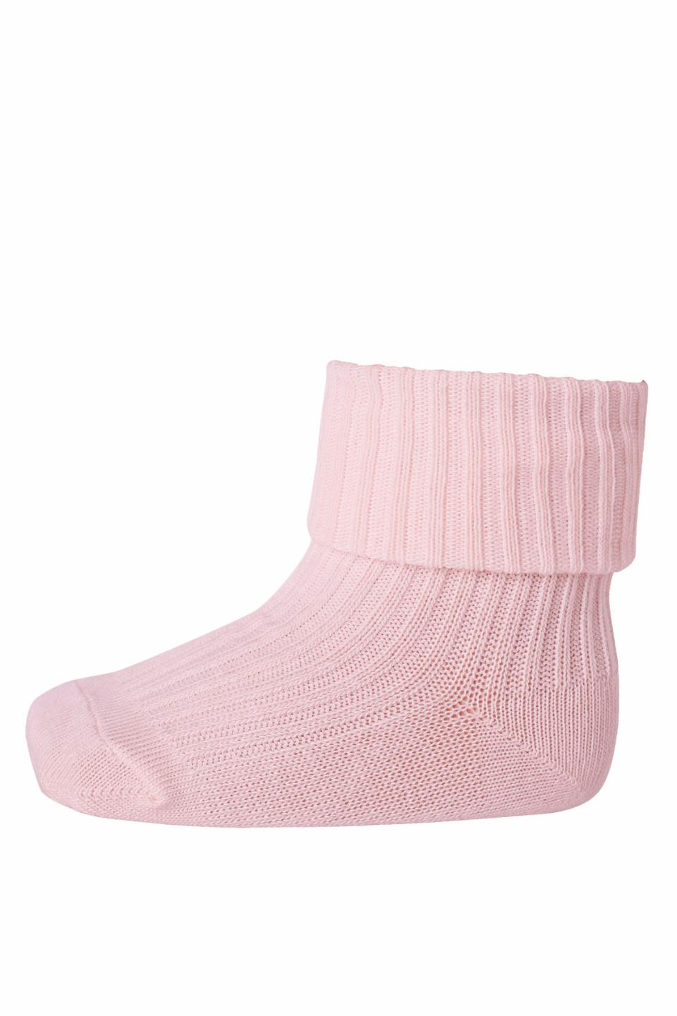 MP Denmark - Cotton rib baby socks - Rose Grey