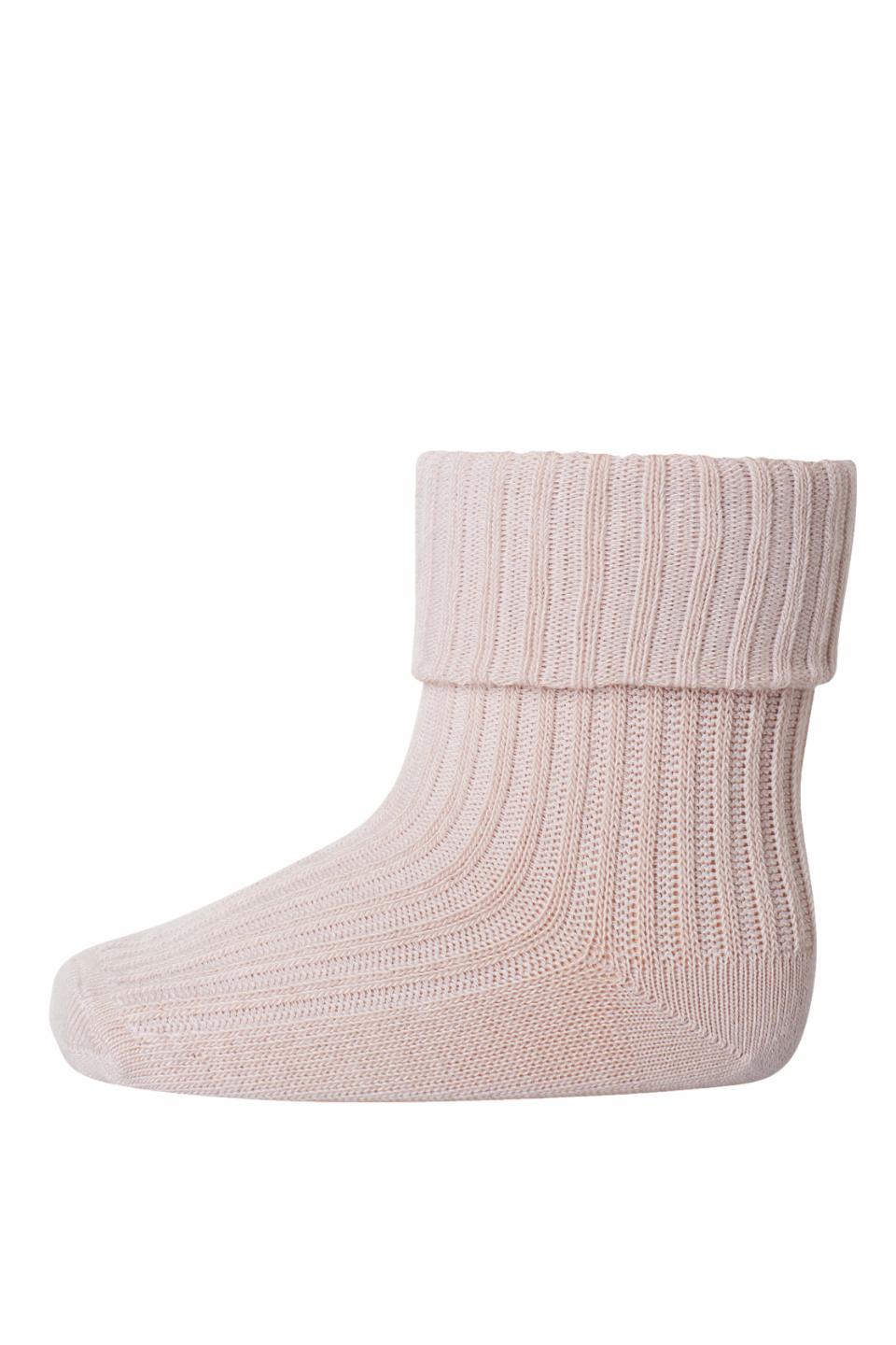 MP Denmark - Cotton rib baby socks - Rose Dust
