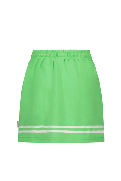 B-nosy - Girls sporty sweat skirt with printed stripes on hem - neon green