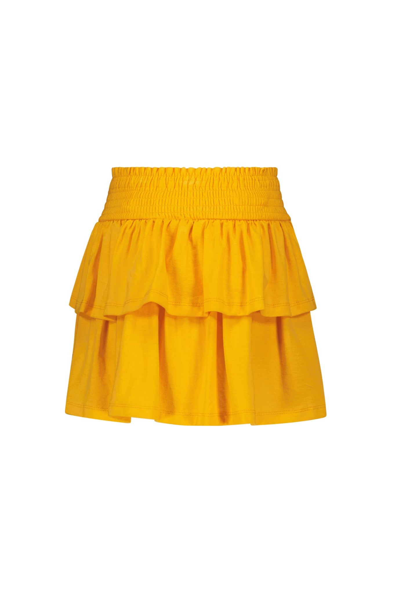 B-nosy - Girls skirt with high smocked wb and 2 layers - fire