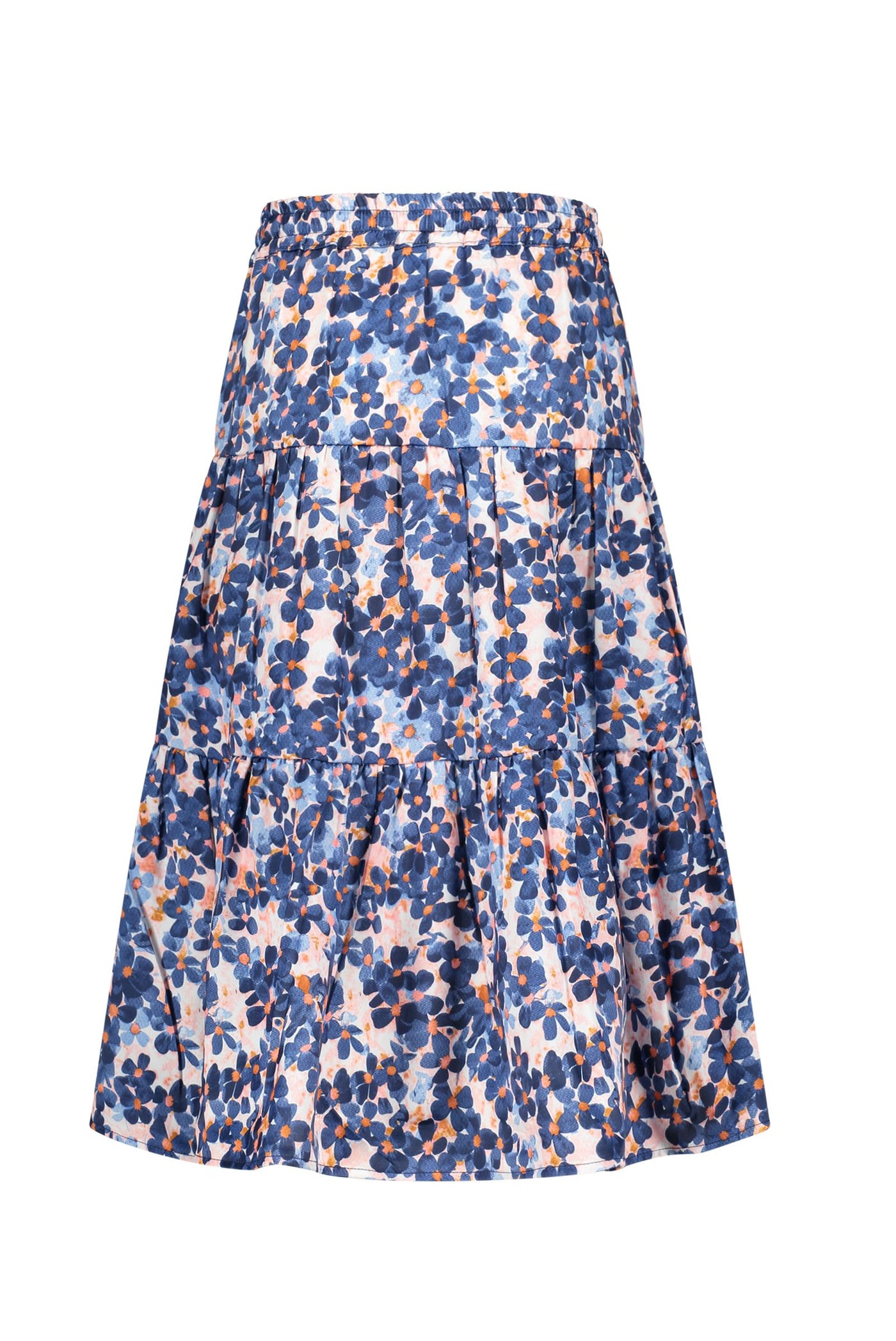 B-nosy - Girls woven midi skirt with floral aop - floral AO