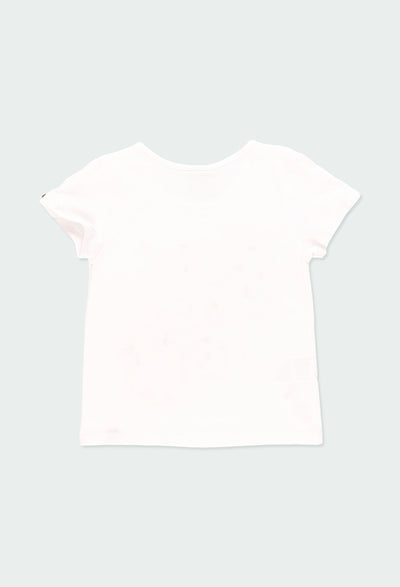 Boboli - T-Shirt gestrickt flame "blätter" für mädchen - WEISS