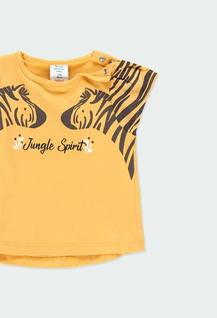 Boboli - T-Shirt gestrickt für baby mädchen - honey