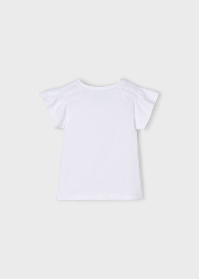 Mayoral - T-Shirt kurzarm Puppe Shleife - Flamin4o