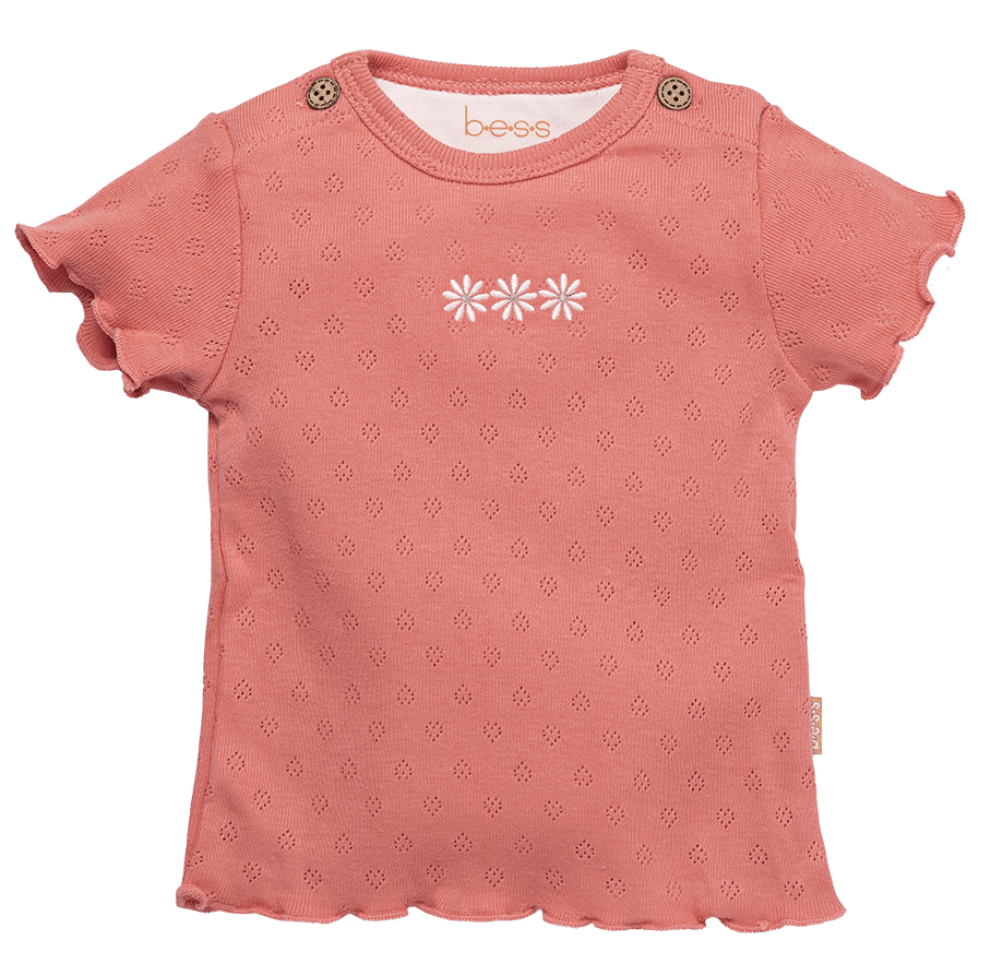 BESS - Shirt sh.sl. Ajour - Coral