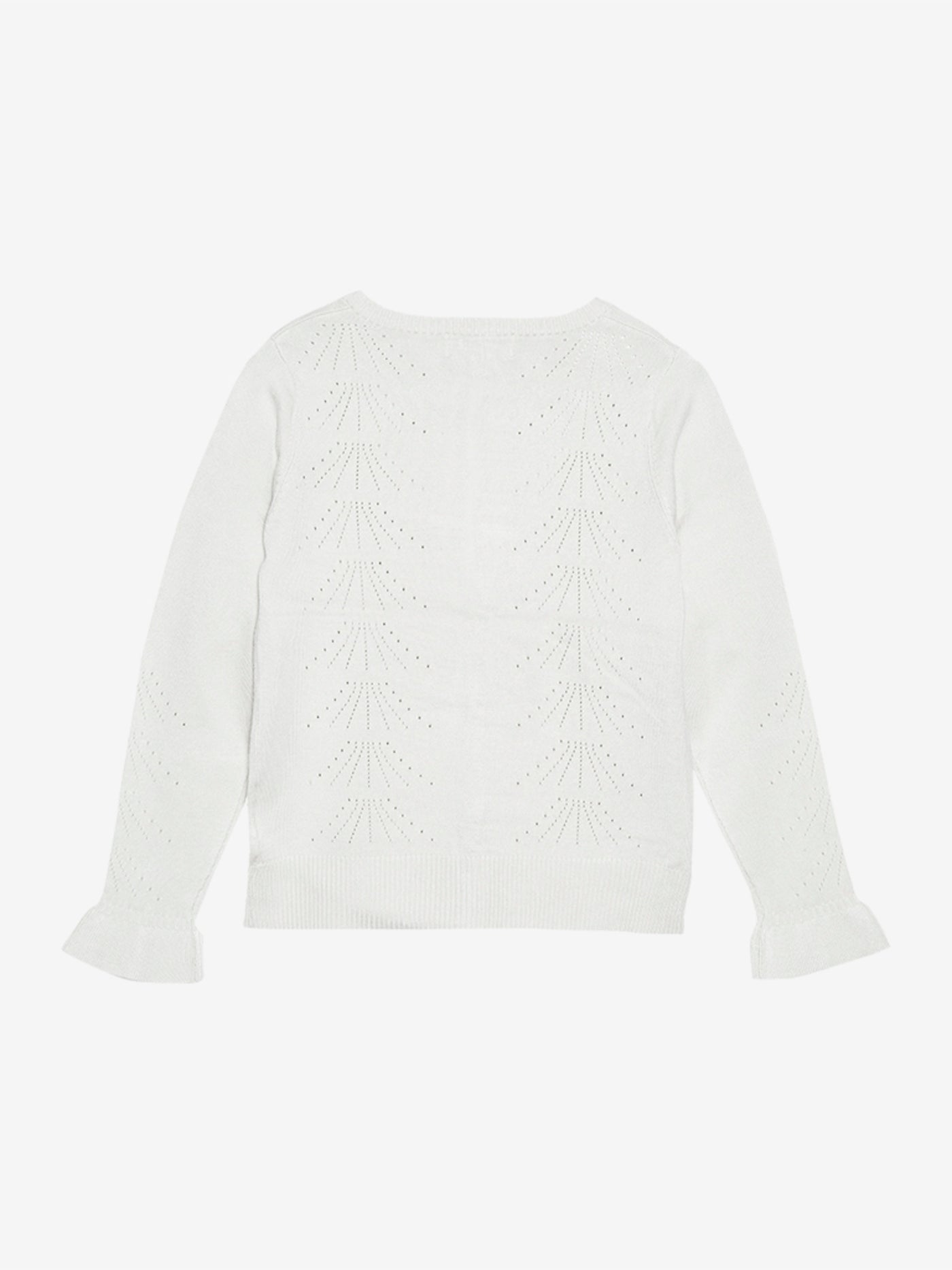 CREAMIE - Cardigan Pointelle - Cloud