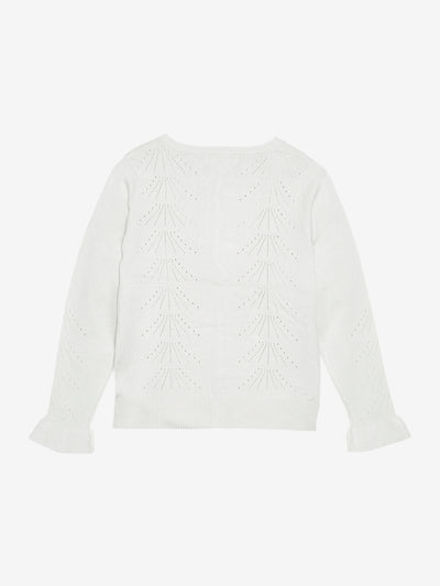 CREAMIE - Cardigan Pointelle - Cloud