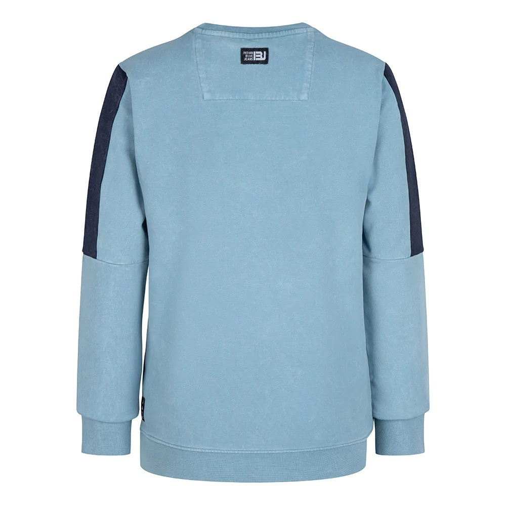 Indian Blue Jeans - CREWNECK INDIAN BL - Grey Blue