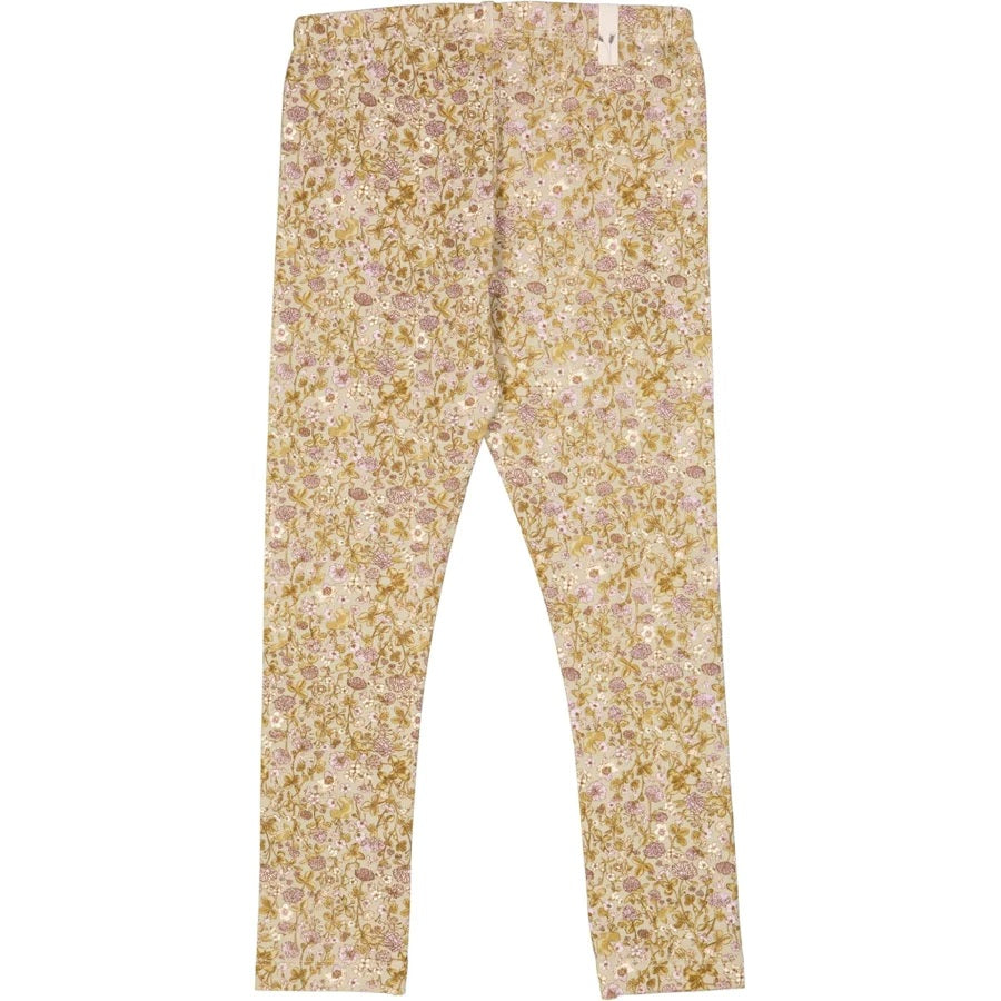 WHEAT - Jersey Leggings - 5057 fossil flowers