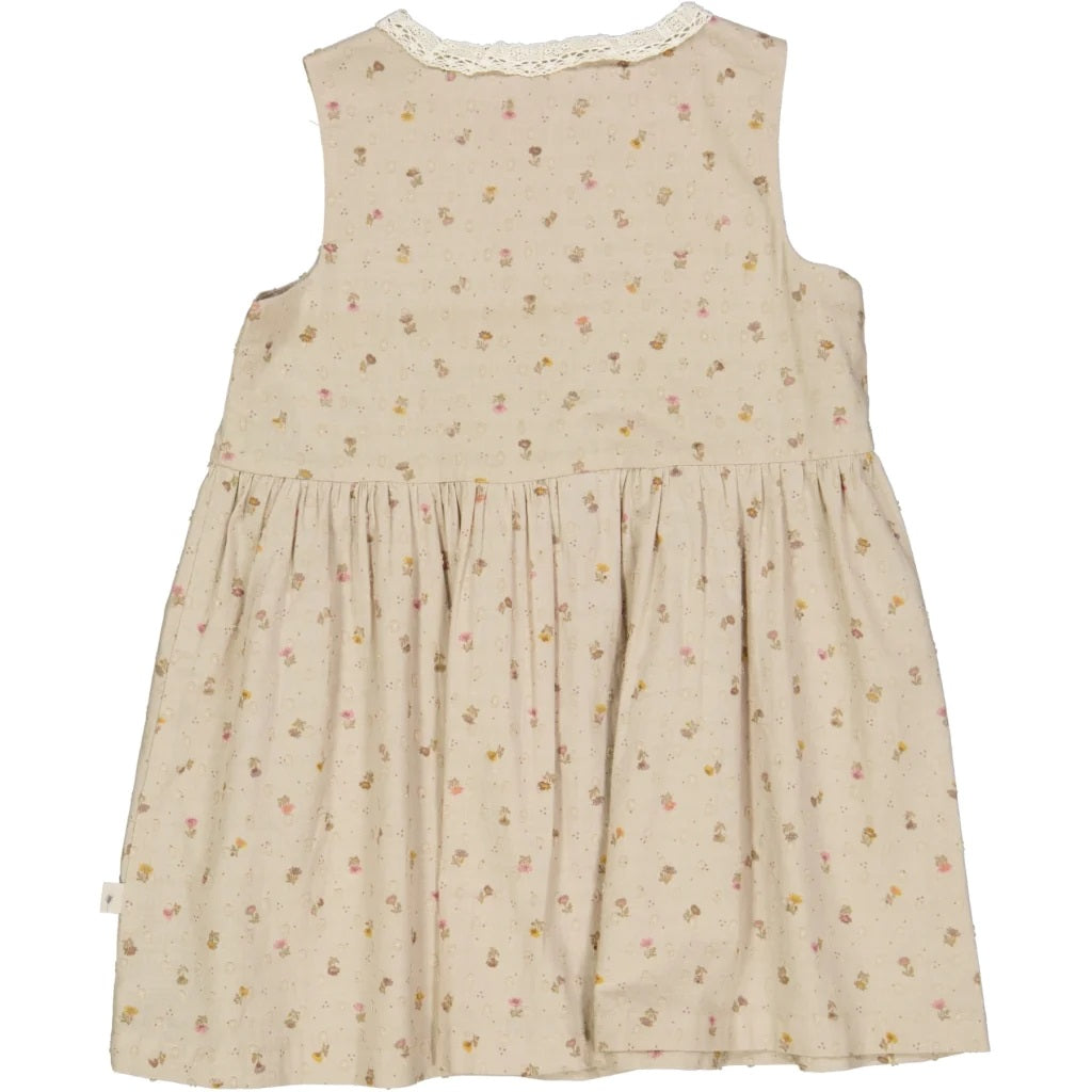 WHEAT - Dress Josephine - 5058 fossil flowers dot