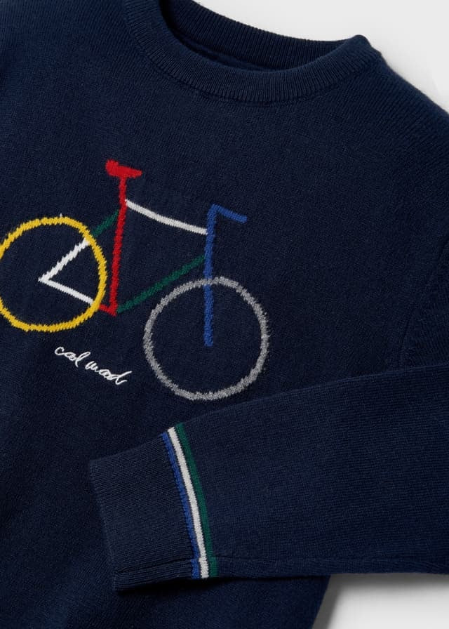 Mayoral - Pullover "Fahrrad" - Marinblau