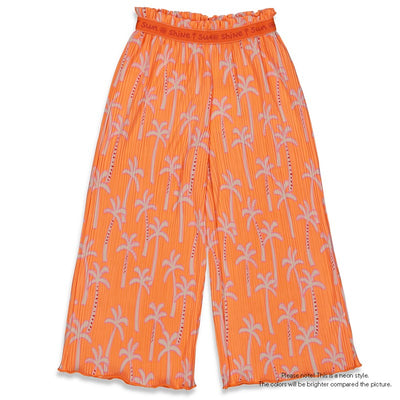 Jubel & Sturdy - Culotte Plissee AOP - Sunny Days - Neon Oranje