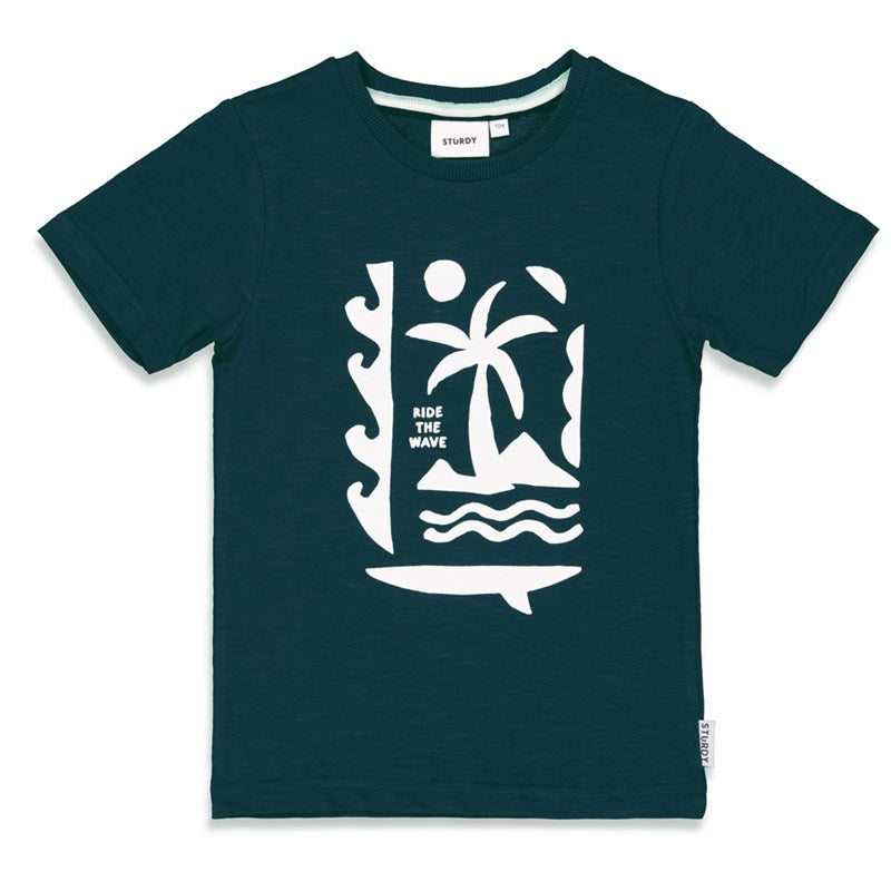 Jubel & Sturdy - T-Shirt Palme- Bay Bandits - Marine