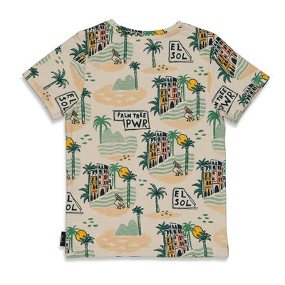 Jubel & Sturdy - T-Shirt AOP - El Sol - Offwhite