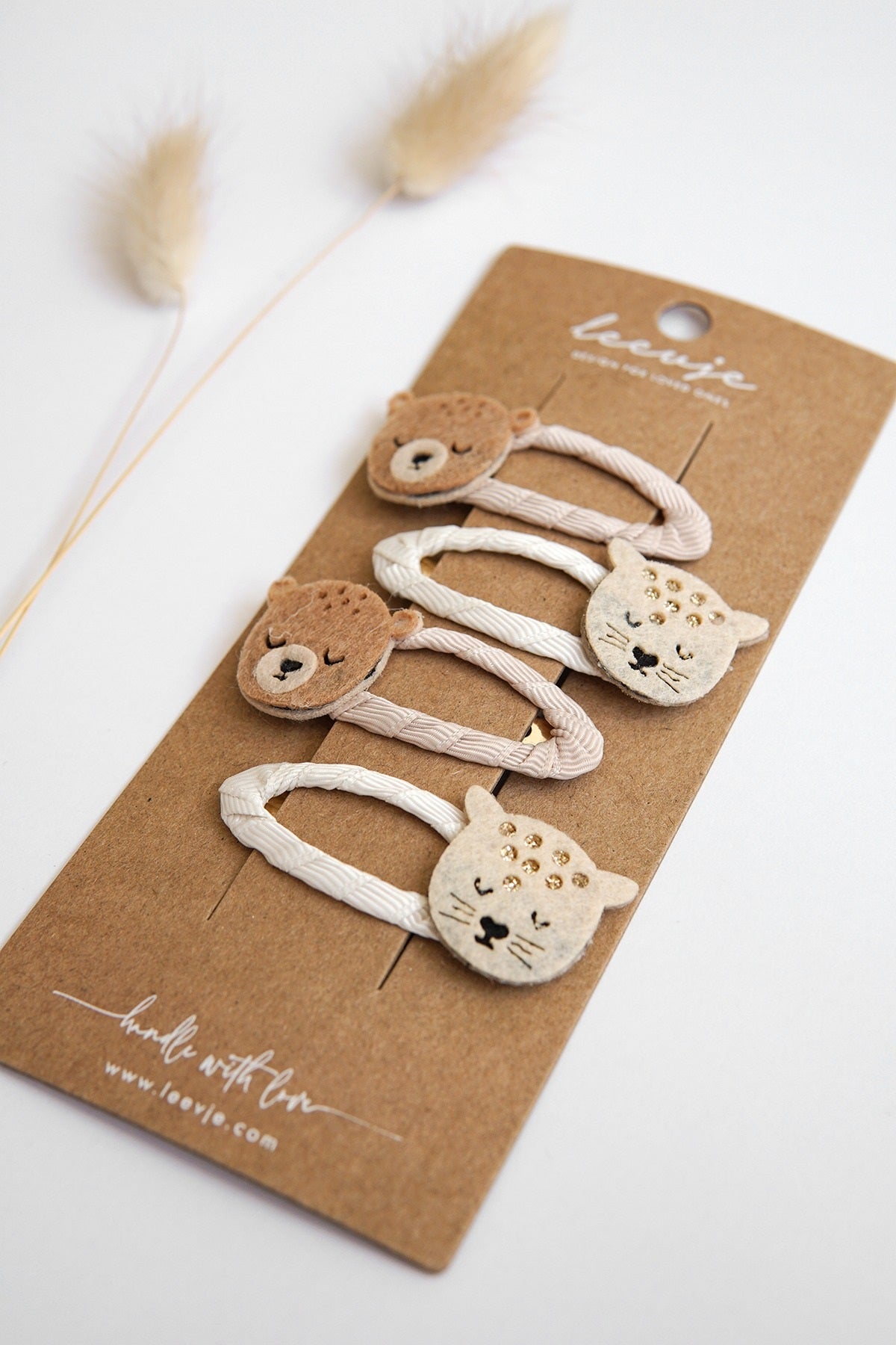 Haarspangen 'Bear & Leopard Clips'