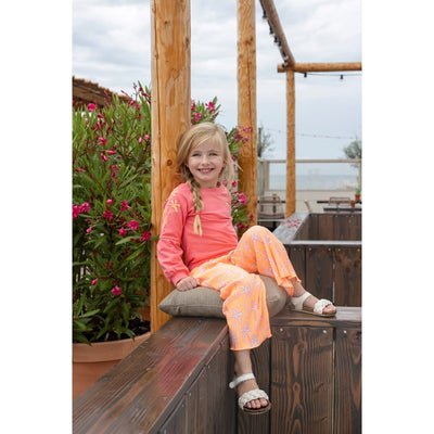 Jubel & Sturdy - Culotte Plissee AOP - Sunny Days - Neon Oranje