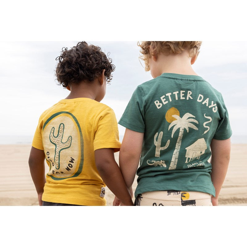 Jubel & Sturdy - T-Shirt Better Days - Tiki Island - Groen