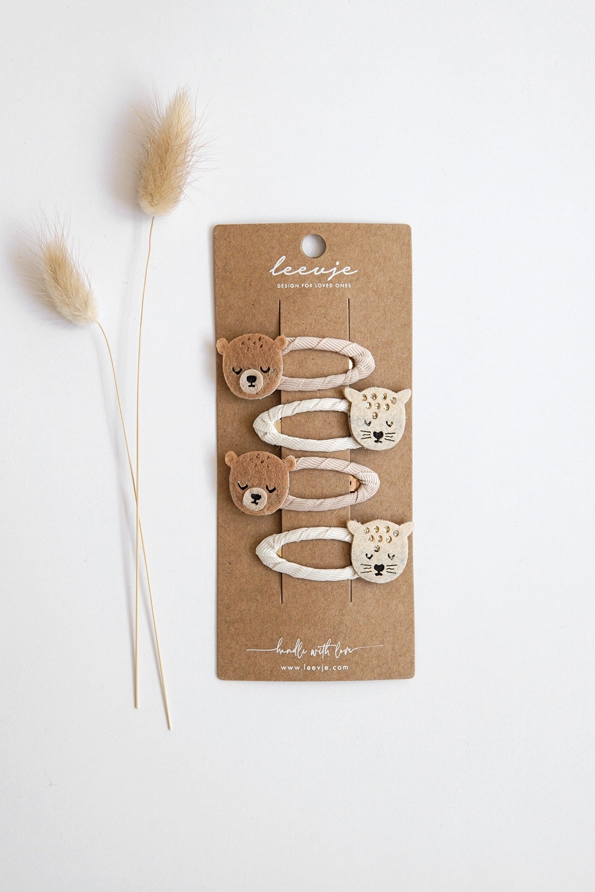 Haarspangen 'Bear & Leopard Clips'