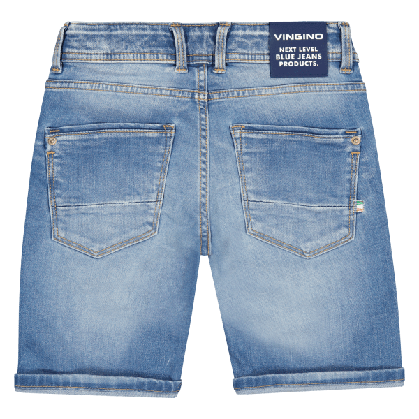 DENIM SHORTSS CHARLIE - Mid Blue Wash