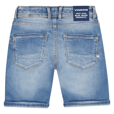 DENIM SHORTSS CHARLIE - Mid Blue Wash