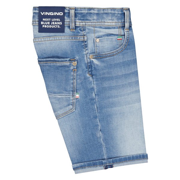 DENIM SHORTSS CHARLIE - Mid Blue Wash