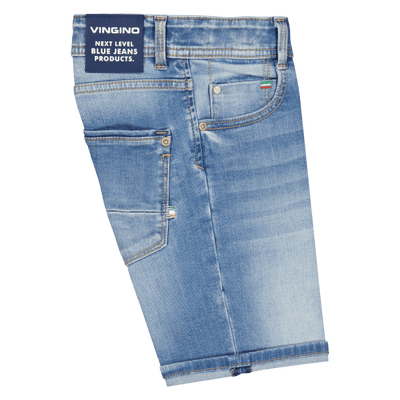 DENIM SHORTSS CHARLIE - Mid Blue Wash