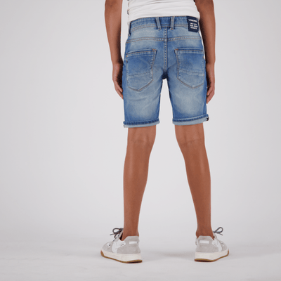 DENIM SHORTSS CHARLIE - Mid Blue Wash