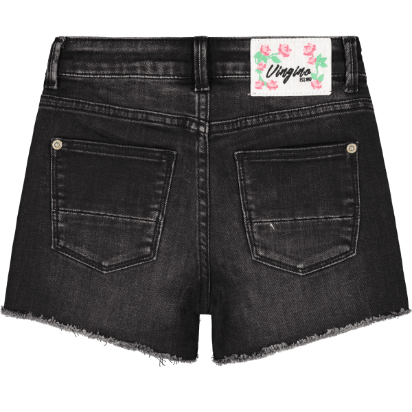 JEANS DAFINA FLOWER Black Vintage