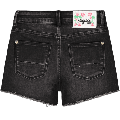 JEANS DAFINA FLOWER Black Vintage