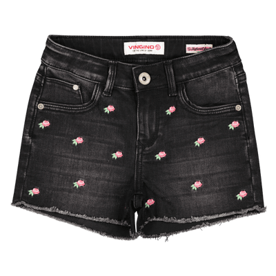JEANS DAFINA FLOWER Black Vintage