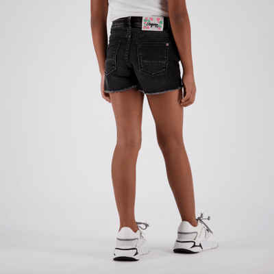JEANS DAFINA FLOWER Black Vintage